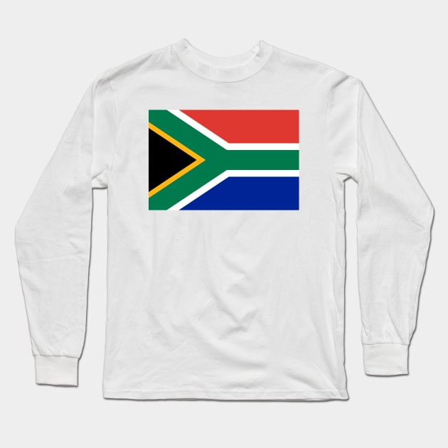 Flag of South Africa Long Sleeve T-Shirt by COUNTRY FLAGS